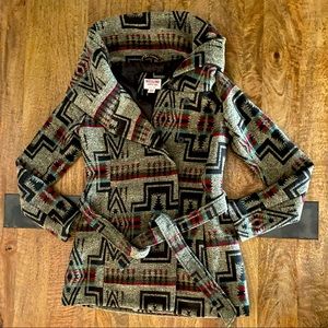 NWOT Mossimo Aztec blanket coat